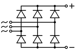 3상 다이오드 브리지 회로