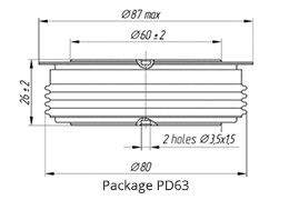 Rectifier diode dimensions