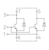 IGBT 모듈 FZ1200R17HE4의 토폴로지