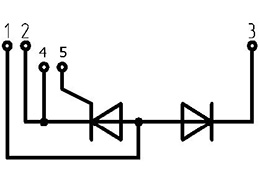 사이리스터 다이오드 모듈 MT/D5-240-65-A2