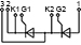 Connection diagram of thyristor module MT3-400