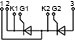 Connection diagram of thyristor module MT3-115