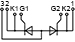 Connection diagram of thyristor module MT5-400